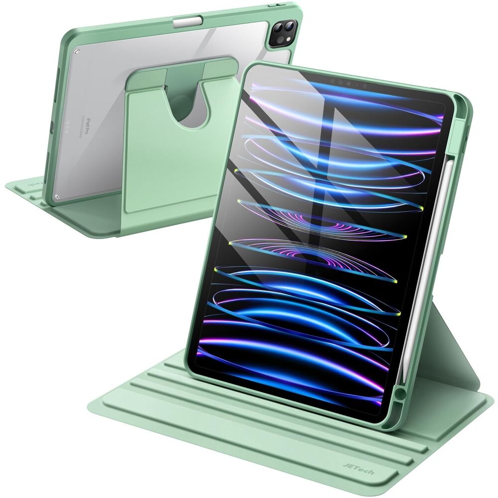 JETech Rotating Case for iPad Pro 11-Inch 2022/2021(4th/3rd gen) w/Pencil Holder